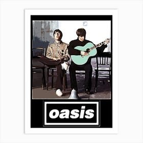 oasis britpop music band Art Print