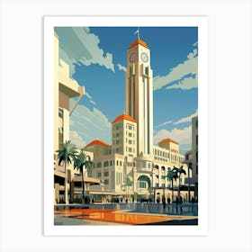 Takism Square Meydan Pixel Art 9 Art Print