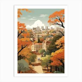 Pretoria In Autumn Fall Travel Art 4 Art Print