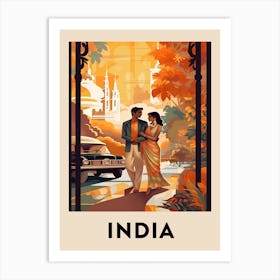 Vintage Travel Poster India 5 Art Print