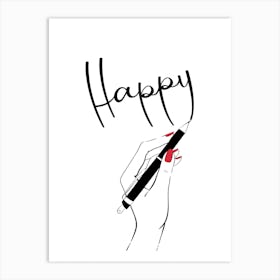 Happy Notes Art Print