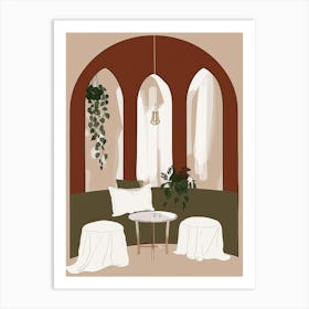 Cafe Interior Art Print