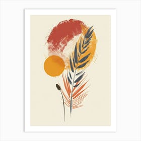 Atomic Rhythms In Stellar Grace Mid Century Style Art Print