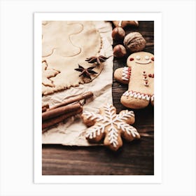 Gingerbread Cookies Art Print