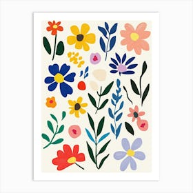 Watercolor Flowers 2 Art Print