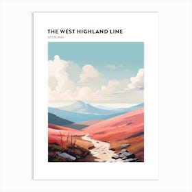 The West Highland Line Scotland 12 Hiking Trail Landscape Poster Art Print