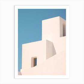 White Building In Santorini Art Print