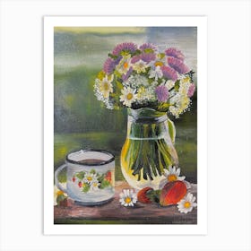 Coffee And Flowers Art Print