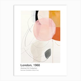 World Tour Exhibition, Abstract Art, London, 1960 2 Art Print