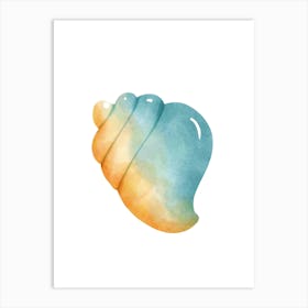 Watercolor Sea Shell 5 Art Print