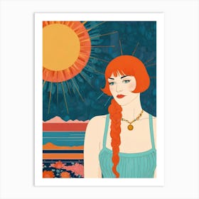 Girl In The Sun Art Print