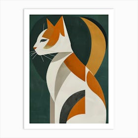 Abstract Cat 1 Art Print