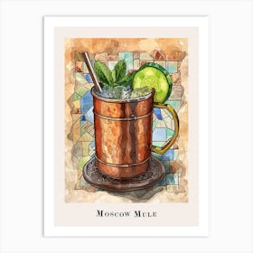 Moscow Mule Tile Poster 1 Art Print