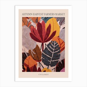 Fall Botanicals Cyclamen 2 Poster Art Print