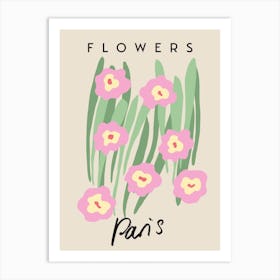 Paris Flowers Art Print