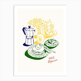 French Breakfast Poste Art Print