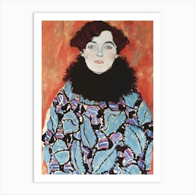 Woman With A Fur Collar Art Print