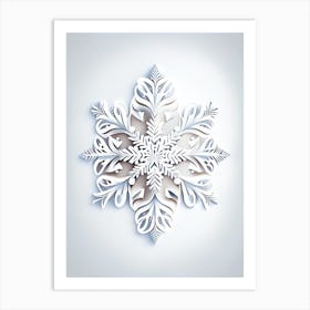 Frozen, Snowflakes, Marker Art 5 Art Print