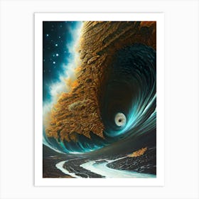 Wave In The Ocean Art Print