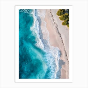 Aerial View Of A Tropical Beach 7 Art Print