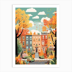Washington In Autumn Fall Travel Art 7 Art Print