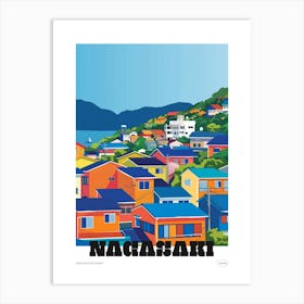 Nagasaki Japan 4 Colourful Travel Poster Art Print