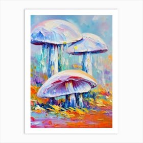 Mushroom Still Life Painting vegetable Art Print