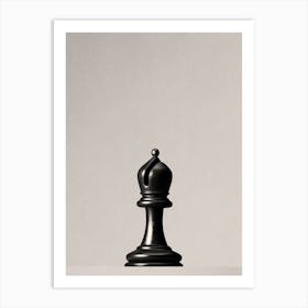 CHESS - The Black Bishop II Art Print