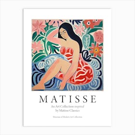 Woman In A Red Dress, The Matisse Inspired Art Collection Poster Art Print
