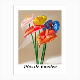 Dreamy Inflatable Flowers Poster Flamingo Flower 3 Art Print