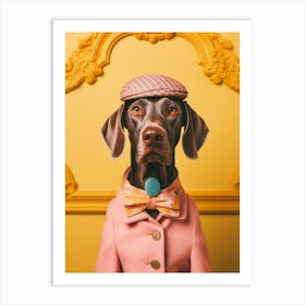 A German Shorthaired Pointer Dog 7 Art Print