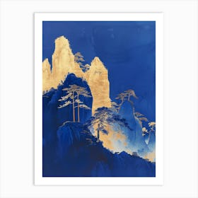 Golden Mountains Art Print