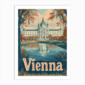 Aihrgdesign A Classic 1960s Travel Poster For Vienna Showcasi Bd094f8c 815e 4bf8 8e36 6339fcbe7c44 3 Art Print