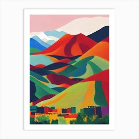 Zhangye National Park China Abstract Colourful Art Print