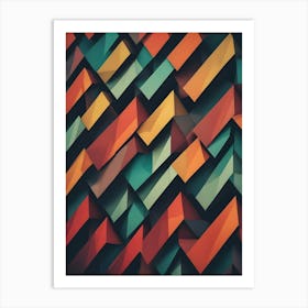 Abstract Geometric Pattern 6 Art Print