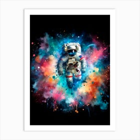 Astronaut In Space 2 Art Print