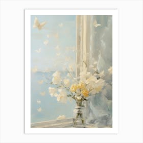 Window With Flowers Art Print