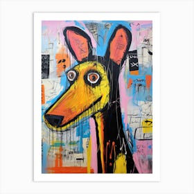 Street Dog Waltz: A Graffiti Tribute Art Print