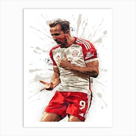 Harry Kane Bayern Art Print