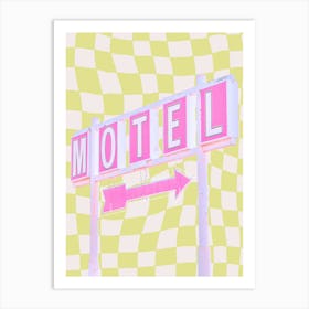 Motel Collage Art Print