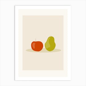 Apple And Pear Art Print