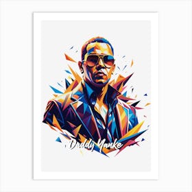 Daddy Yanke 03 Portrait Music WPAP Pop Art Art Print