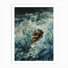 Swimming Woman 8 Art Print