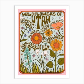 Utah Wildflowers Art Print