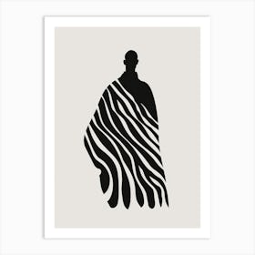 Silhouette Of A Man 5 Art Print