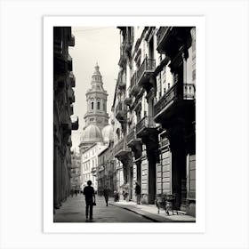 Genoa, Italy,  Black And White Analogue Photography  2 Art Print