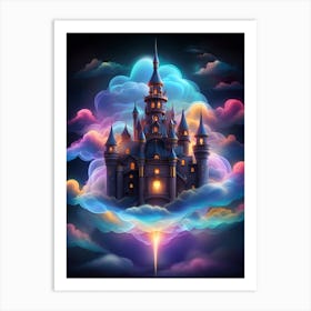 Castle In The Clouds 13 Art Print