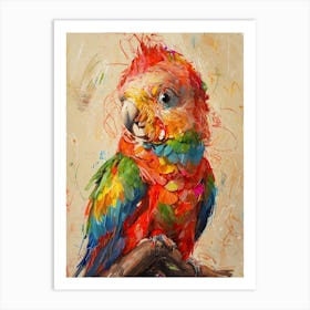 Colorful Parrot 8 Art Print