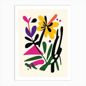 Abstract Flower Painting 3 Art Print