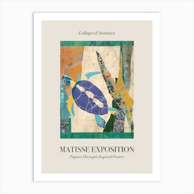 Sea Turtle 4 Matisse Inspired Exposition Animals Poster Art Print